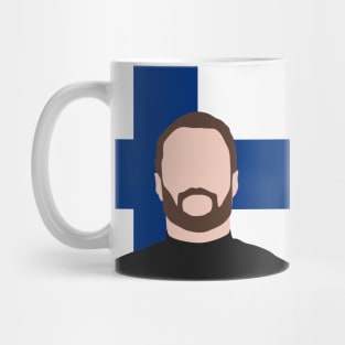 Valtteri Bottas Face Art - Flag Edition Mug